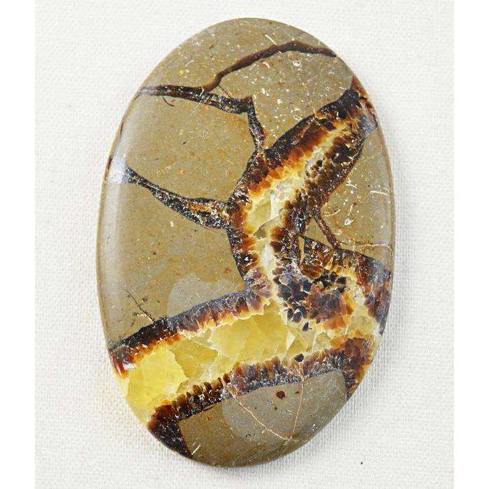 gemsmore:Amazing Natural Oval Shape Septarian Agate Loose Gemstone