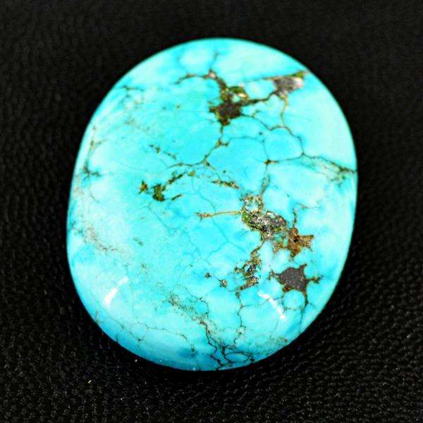 gemsmore:Amazing Natural Oval Shape Turquoise Untreated Loose Gemstone