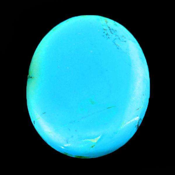 gemsmore:Amazing Natural Oval Shape Turquoise Untreated Loose Gemstone