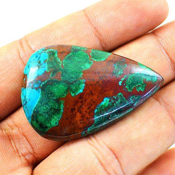 gemsmore:Amazing Natural  Pear Shape Azurite Loose Gemstone