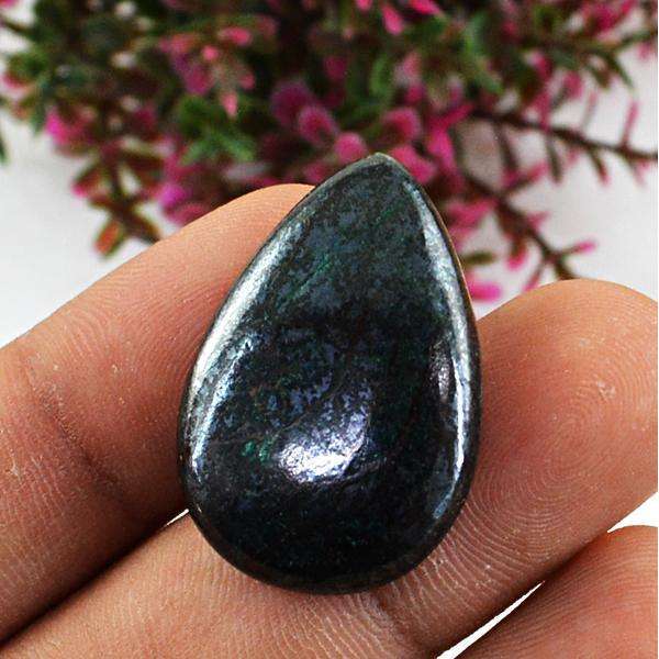 gemsmore:Amazing Natural Pear Shape Azurite Untreated Loose Gemstone