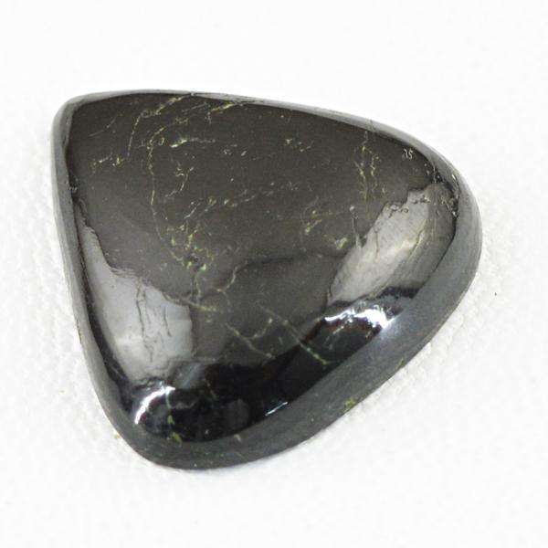 gemsmore:Amazing Natural Pear Shape Black Obsidian Loose Gemstone