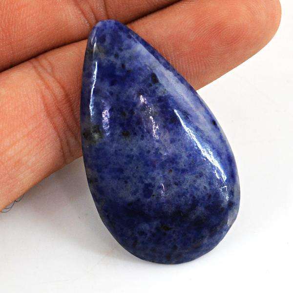 gemsmore:Amazing Natural  Pear Shape Blue Sodalite Untreated Loose Gemstone
