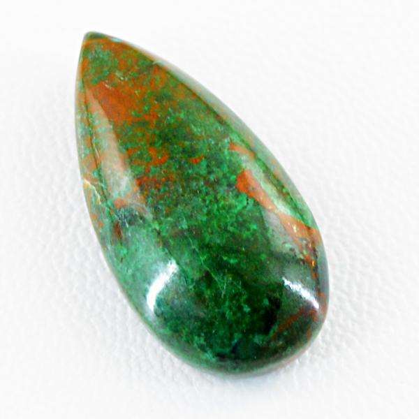 gemsmore:Amazing Natural Pear Shape Chrysoprase Untreated Loose Gemstone