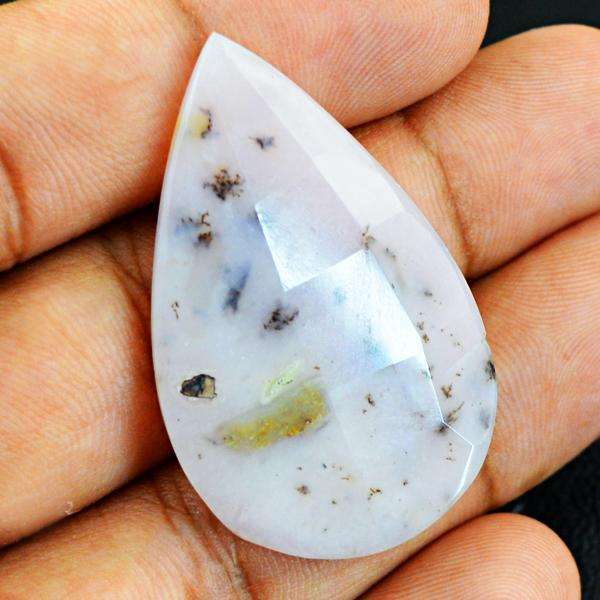 gemsmore:Amazing Natural Pear Shape Faceted Pink Australian Opal Untreated Loose Gemstone