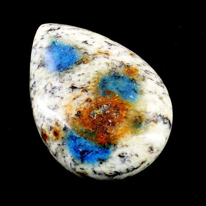 gemsmore:Amazing Natural Pear Shape K2 Jasper Untreated Loose Gemstone