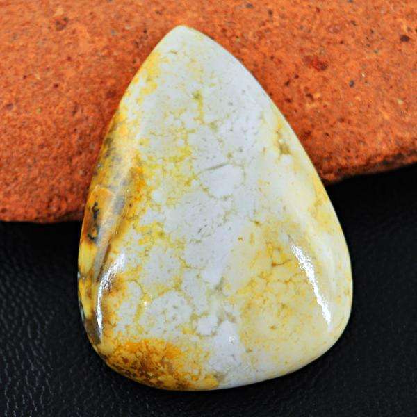 gemsmore:Amazing Natural Pear Shape Ocean Agate Untreated Loose Gemstone