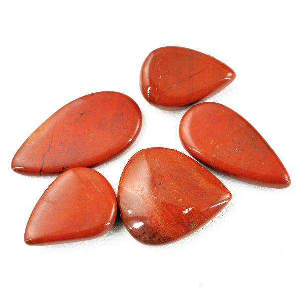 gemsmore:Amazing Natural Pear Shape Red Jasper Loose Gemstone Lot