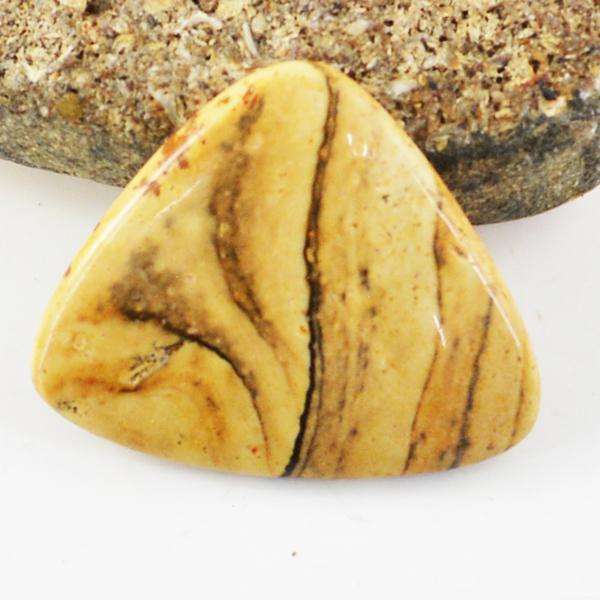 gemsmore:Amazing Natural Picture Jasper Untreated Loose Gemstone