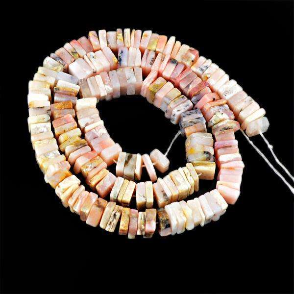 gemsmore:Amazing Natural Pink Australian Opal Drilled Beads Strand