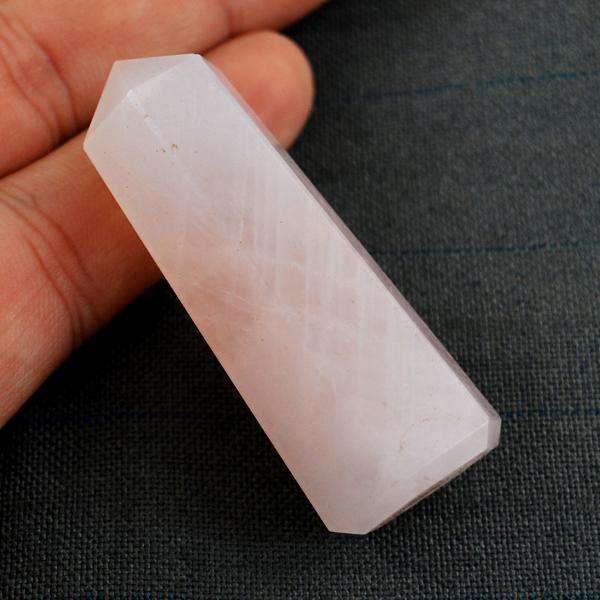 gemsmore:Amazing Natural Pink Rose Quartz Crystal Healing Point