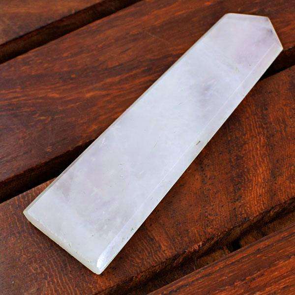 gemsmore:Amazing Natural Pink Rose Quartz Crystal Healing Wand