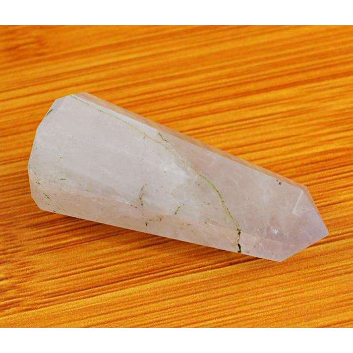 gemsmore:Amazing Natural Pink Rose Quartz Healing Point