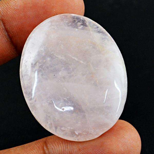 gemsmore:Amazing Natural Pink Rose Quartz Oval Shape Untreated Loose Gemstone