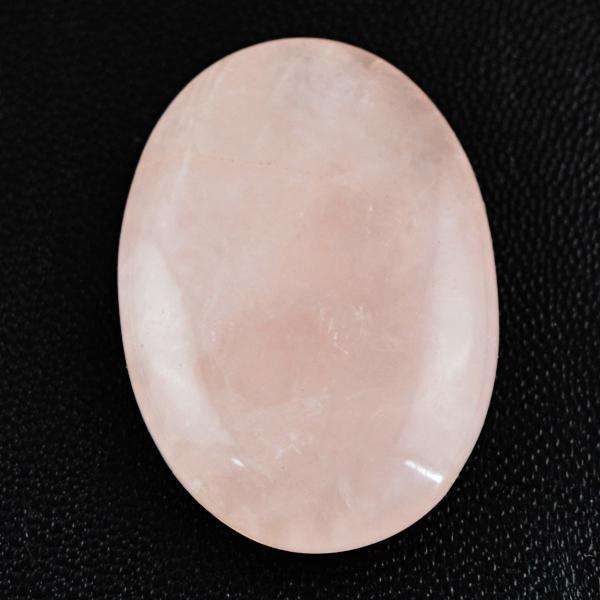 gemsmore:Amazing Natural Pink Rose Quartz Oval Shape Untreated Loose Gemstone