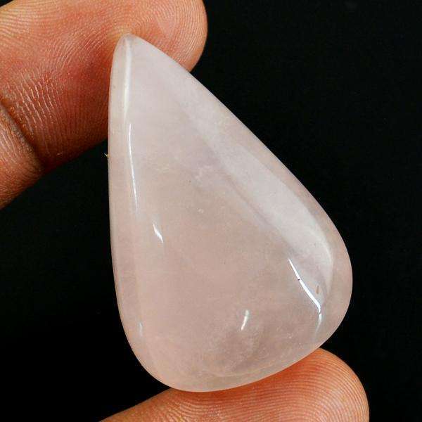 gemsmore:Amazing Natural Pink Rose Quartz Pear Shape Untreated Loose Gemstone