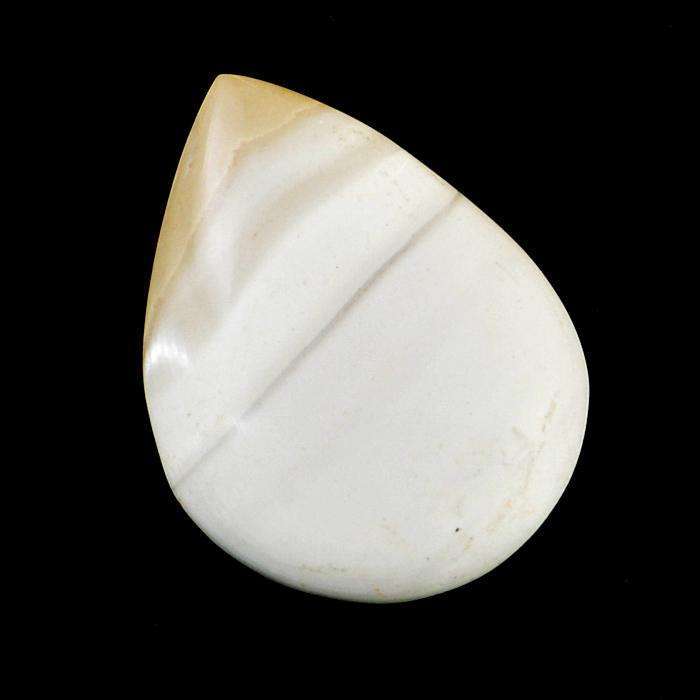 gemsmore:Amazing Natural Plum Agate Pear Shape Loose Gemstone