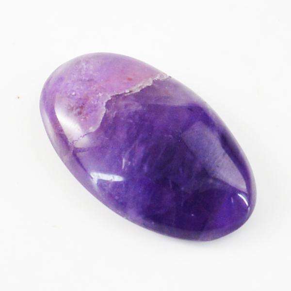 gemsmore:Amazing Natural Purple Amethyst Oval Shape Untreated Loose Gemstone