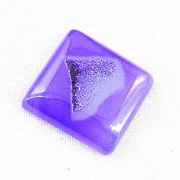 gemsmore:Amazing Natural Purple Druzy Onyx Untreated Loose Gemstone