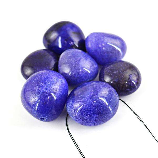gemsmore:Amazing Natural Purple Onyx Drilled Beads Lot