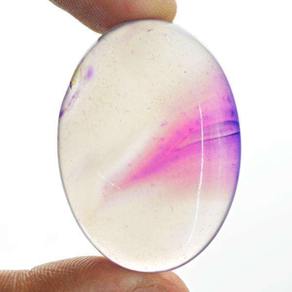 gemsmore:Amazing Natural Purple Onyx Oval Shape Loose Gemstone