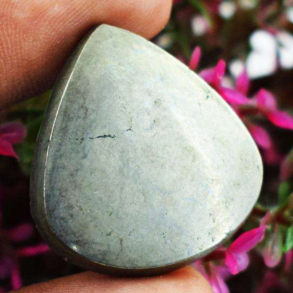 gemsmore:Amazing Natural Pyrite Pear Shape Untreated Loose Gemstone