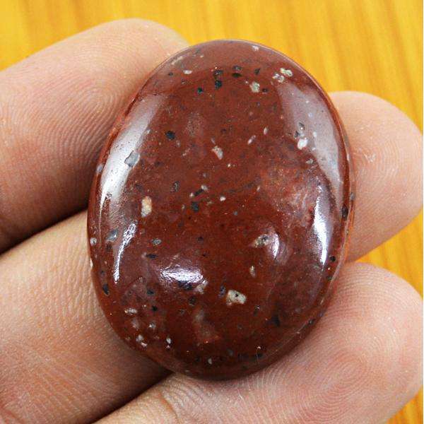 gemsmore:Amazing Natural Red Jasper Oval Shape Untreated Loose Gemstone