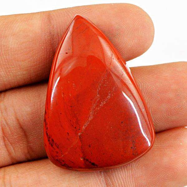 gemsmore:Amazing Natural Red Jasper Pear Shape Untreated Loose Gemstone