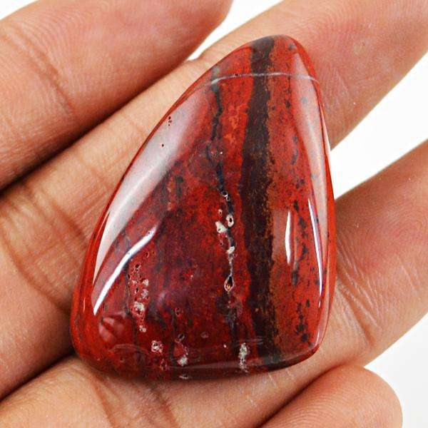 gemsmore:Amazing Natural Red Mookaite Untreated Loose Gemstone