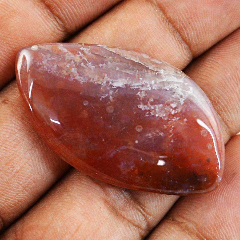 gemsmore:Amazing Natural Red Moss Agate Gemstone