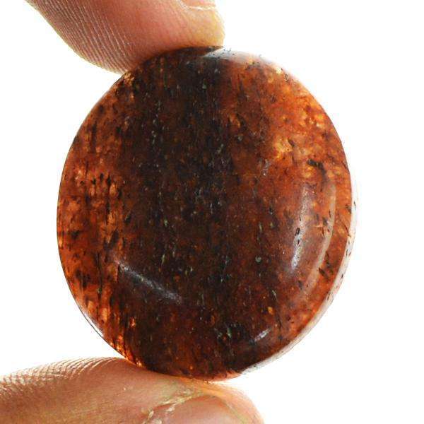 gemsmore:Amazing Natural Red Moss Agate Oval Shape Loose Gemstone