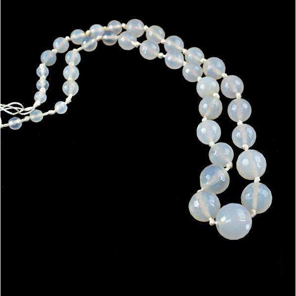gemsmore:Amazing Natural Round Shape Agate Drilled Beads Strand