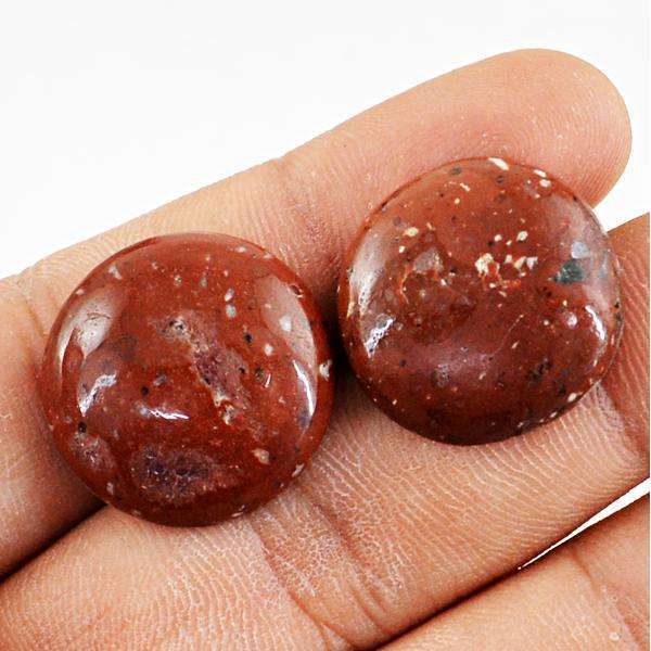 gemsmore:Amazing Natural Round Shape Red Jasper Loose Gemstone Lot