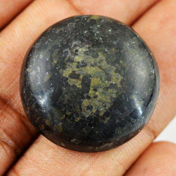 gemsmore:Amazing Natural Round Shape Silk Pyrite Untreated Loose Gemstone