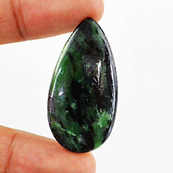 gemsmore:Amazing Natural Ruby Zoisite Pear Shape Untreated Loose Gemstone