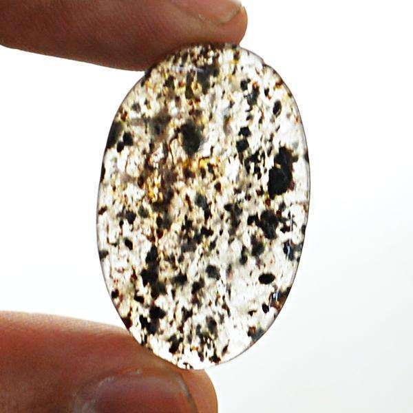 gemsmore:Amazing Natural Rutile Quartz Oval Shape Loose Gemstone