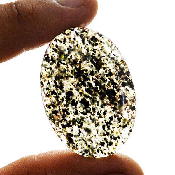 gemsmore:Amazing Natural Rutile Quartz Oval Shape Untreated Loose Gemstone