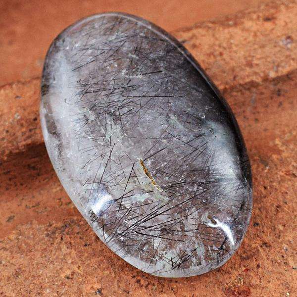 gemsmore:Amazing Natural Rutile Quartz Oval Shape Untreated Loose Gemstone