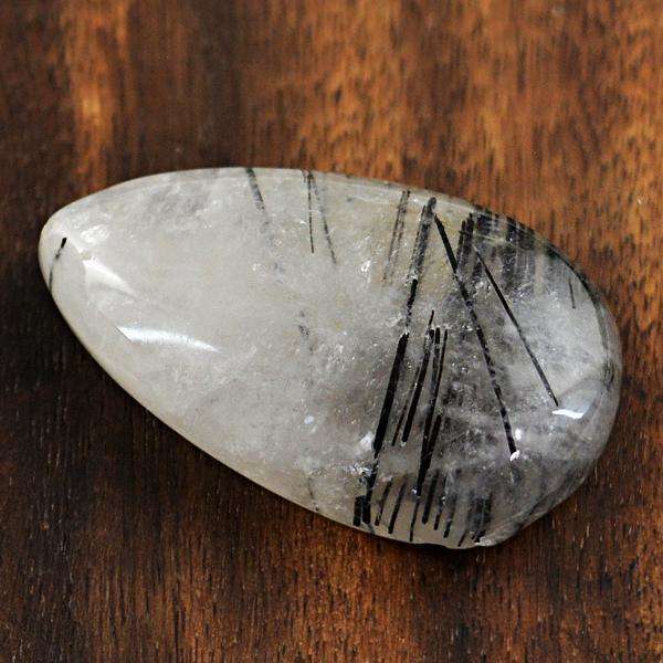 gemsmore:Amazing Natural Rutile Quartz Pear Shape Untreated Loose Gemstone