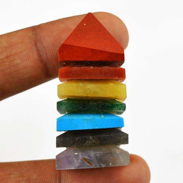 gemsmore:Amazing Natural Seven Chakra Healing Point