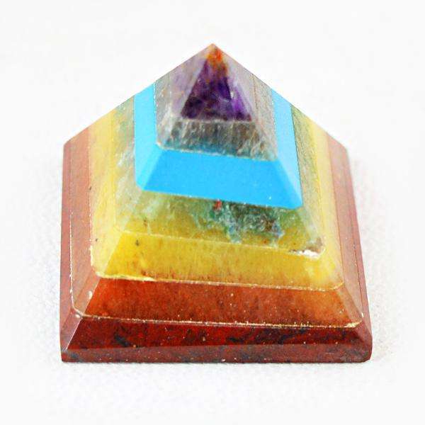 gemsmore:Amazing Natural Seven Chakra Healing Pyramid