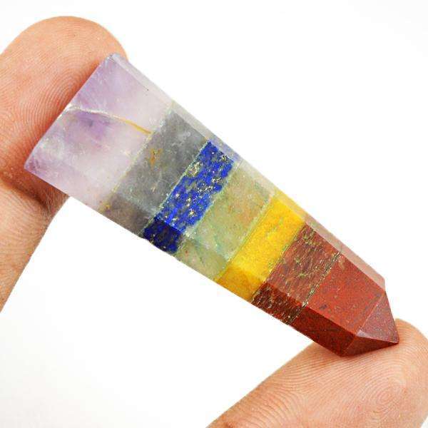 gemsmore:Amazing Natural Seven Chakra Healing Wand