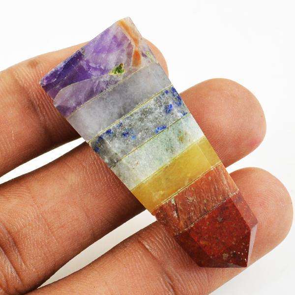 gemsmore:Amazing Natural Seven Chakra Healing Wand