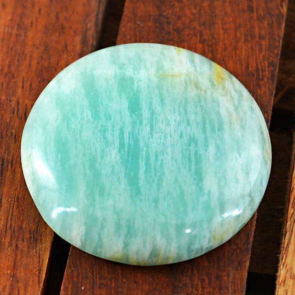 gemsmore:Amazing Natural Untreated Amazonite Round Shape Loose Gemstone