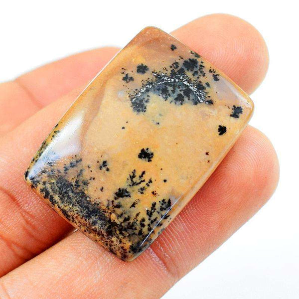 gemsmore:Amazing Natural Untreated Dendrite Opal Loose Gemstone