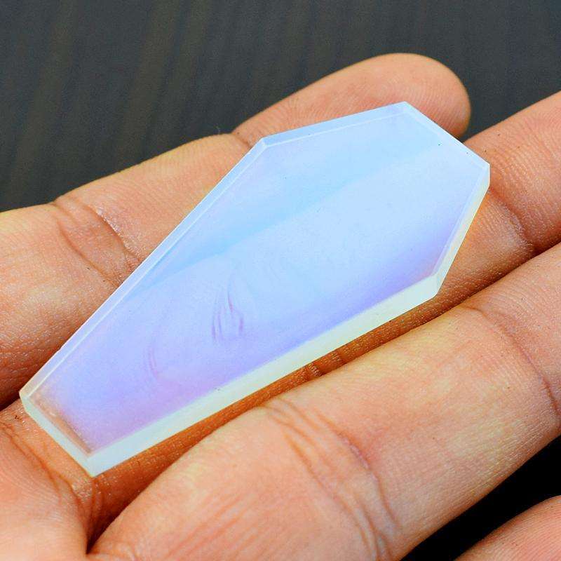 gemsmore:Amazing Natural Untreated Opalite Coffin