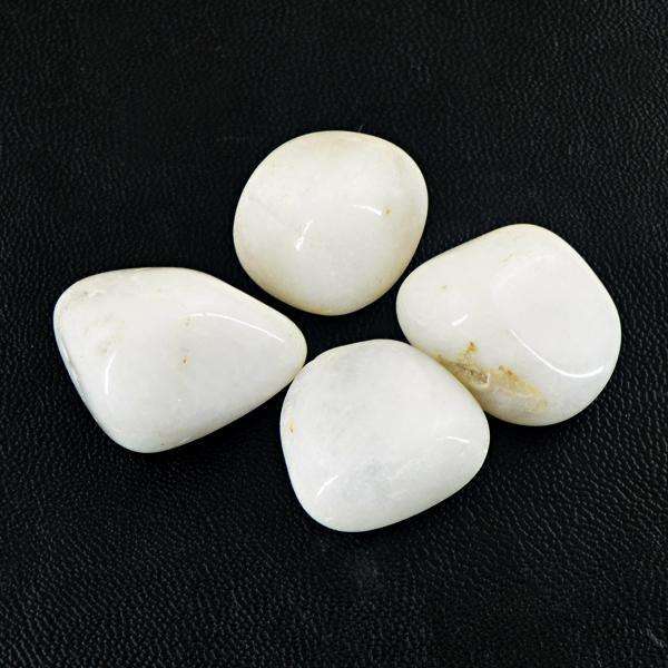 gemsmore:Amazing Natural White Agate Beads Lot