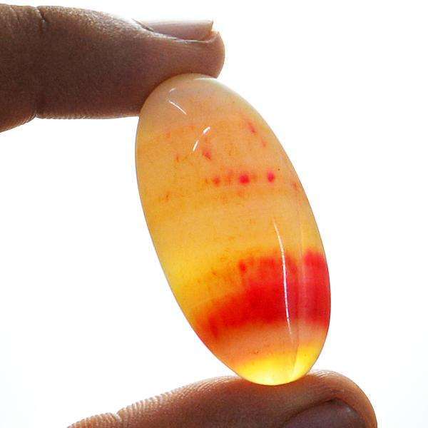 gemsmore:Amazing Onyx Oval Shape Untreated Loose Gemstone