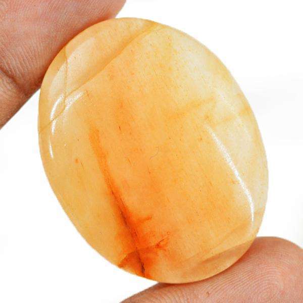 gemsmore:Amazing Orange Aventurine Oval Shape Loose Gemstone