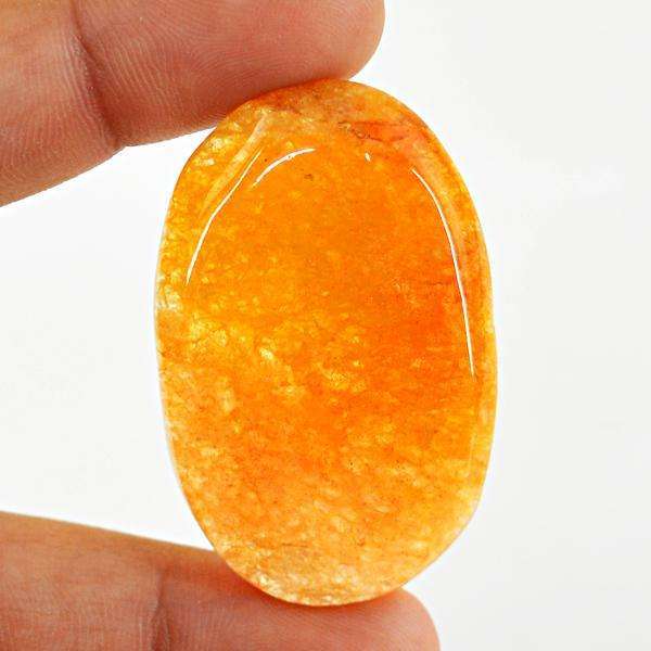 gemsmore:Amazing Orange Aventurine Oval Shape Loose Gemstone